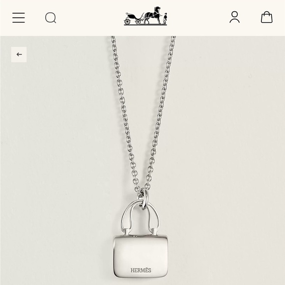 Hermes diamond Amulettes Constance necklace - Picture 4 of 5